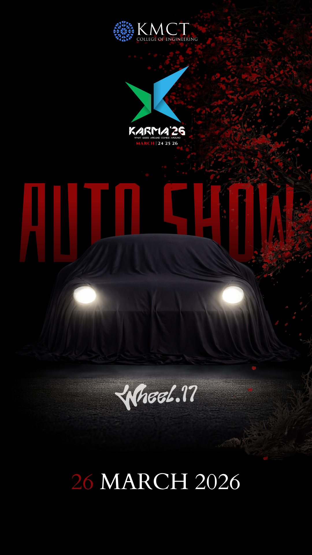 Karma Auto Show vehicle reveal poster