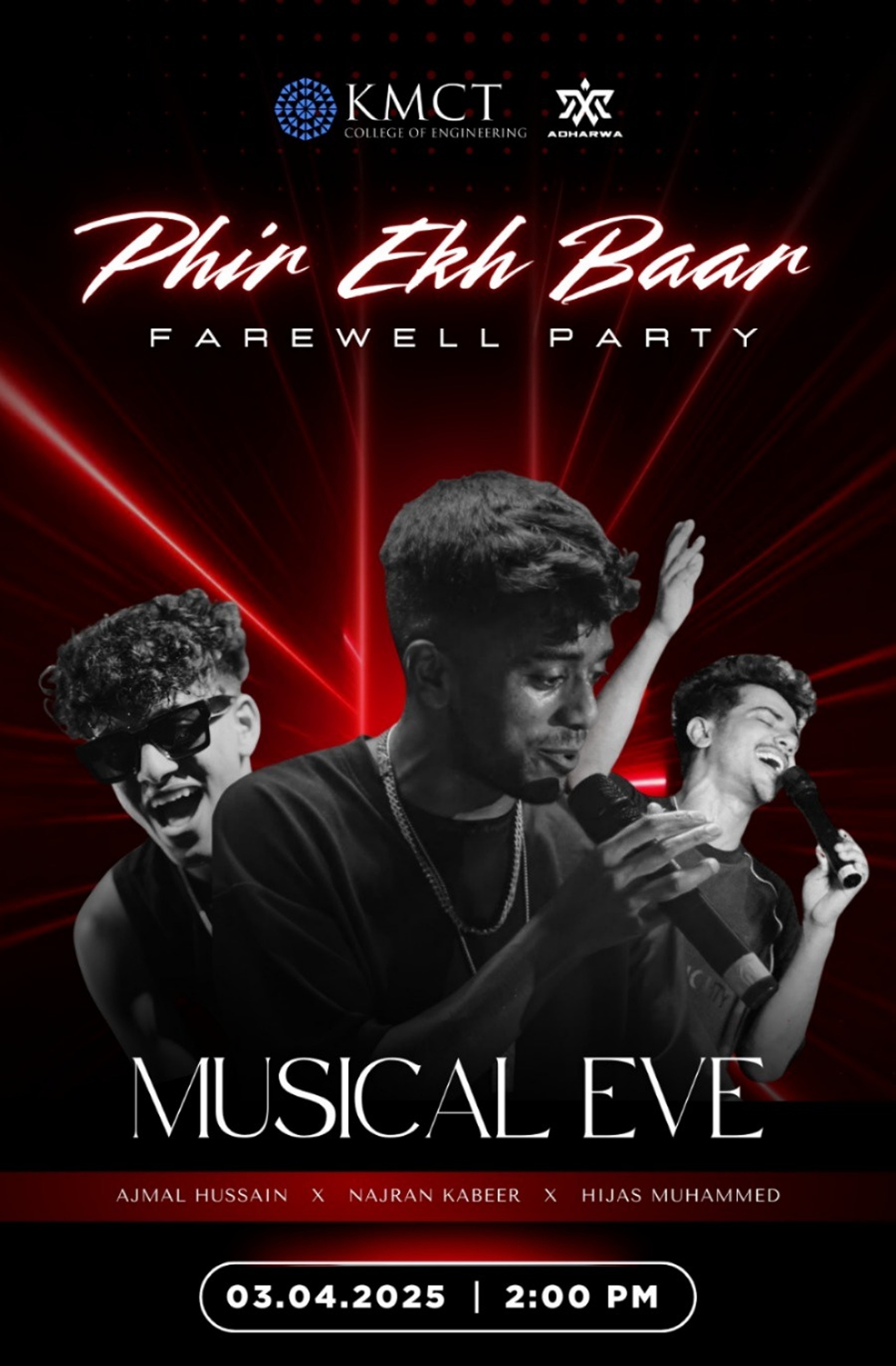 Phir Ekh Baar musical farewell event poster