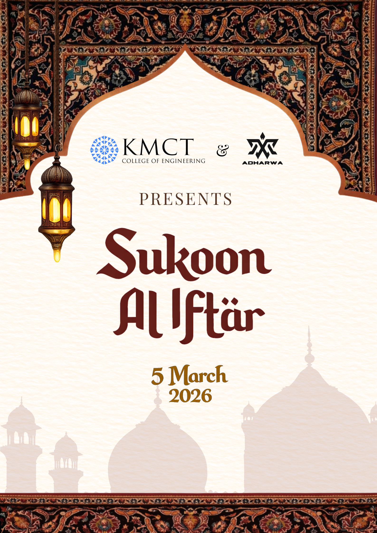 Sukoon Al Iftar college event poster